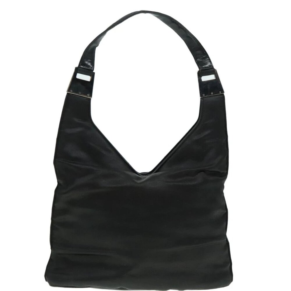 GUCCI Tote Bag Nylon Black Auth ti2101 - Picture 8 of 16